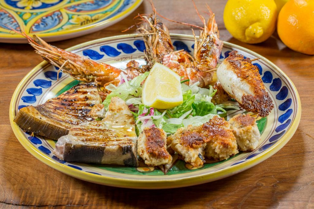 Cucina tipica siciliana - Fritto misto di calamari e gamberi